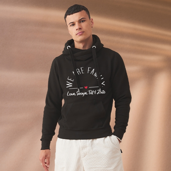 We are Family - Jh021 Cross Neck Hoodie